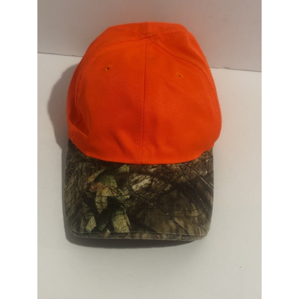 Hunting Hat Reversible Cap Snap Back One Size Bright Orange Camo Outdoor